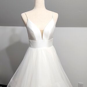 NEW! Stella York Wedding Dress- Matte Mikado and Tulle Ball Gown, Size 8